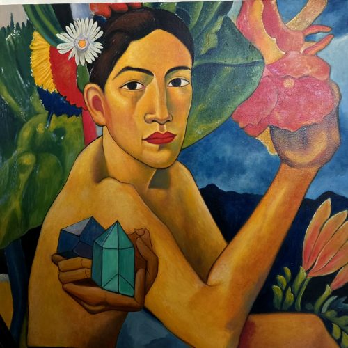 Walter Barshai - Tahitian woman with flowers