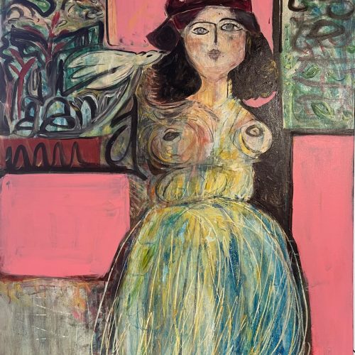 Jeanne Maguire - Woman With Hat & Gown