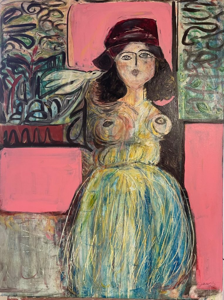 Jeanne Maguire – Woman With Hat & Gown